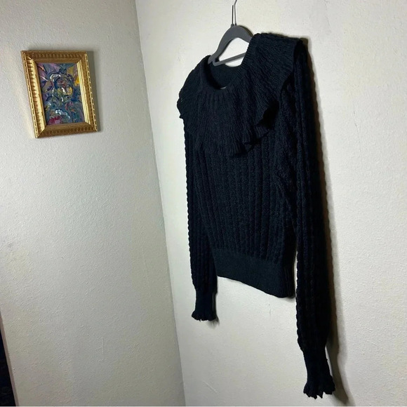 Free People Crazy in Love Sweater Black Size Large - Picture 2 of 6